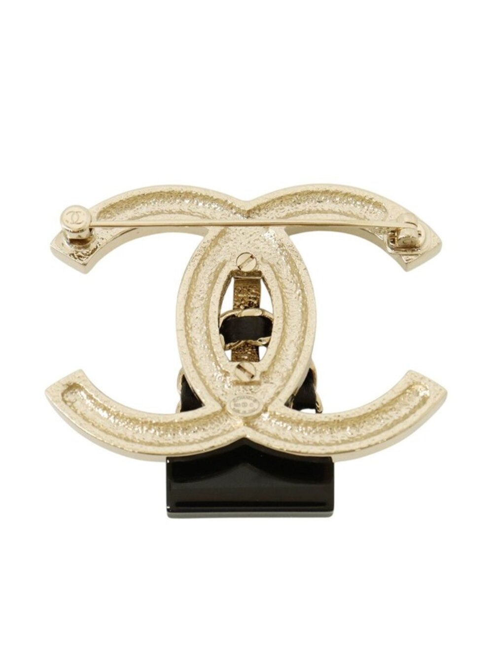 Chanel Brooch CC Logo Bag Rhinestone - Picture 3 of 8